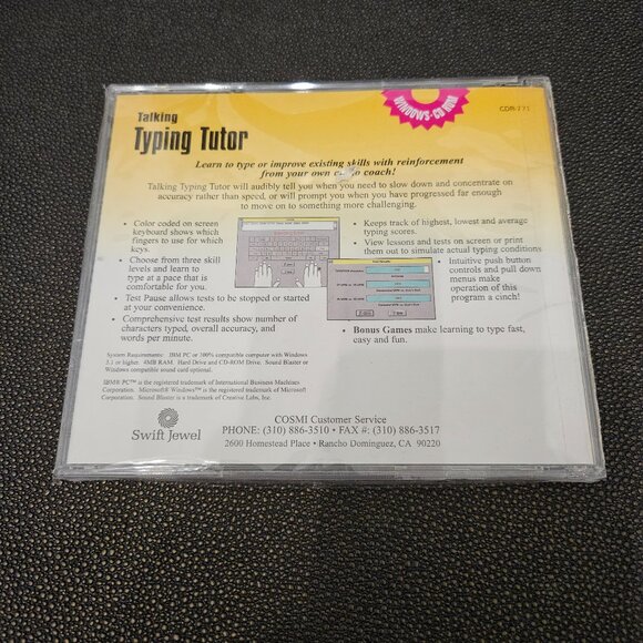 BRAND NEW TALKING TYPING TUTOR WINDOWS CD ROM - Picture 3 of 9